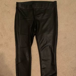 Faux leather leggings